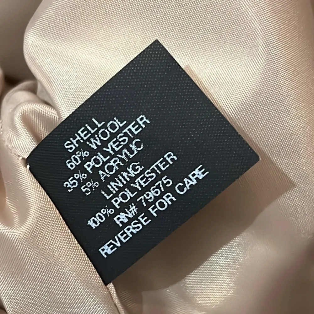 Anne Klein  Vintage Double Breasted Wool Blend Pea Coat Jacket Size Large - Image 9