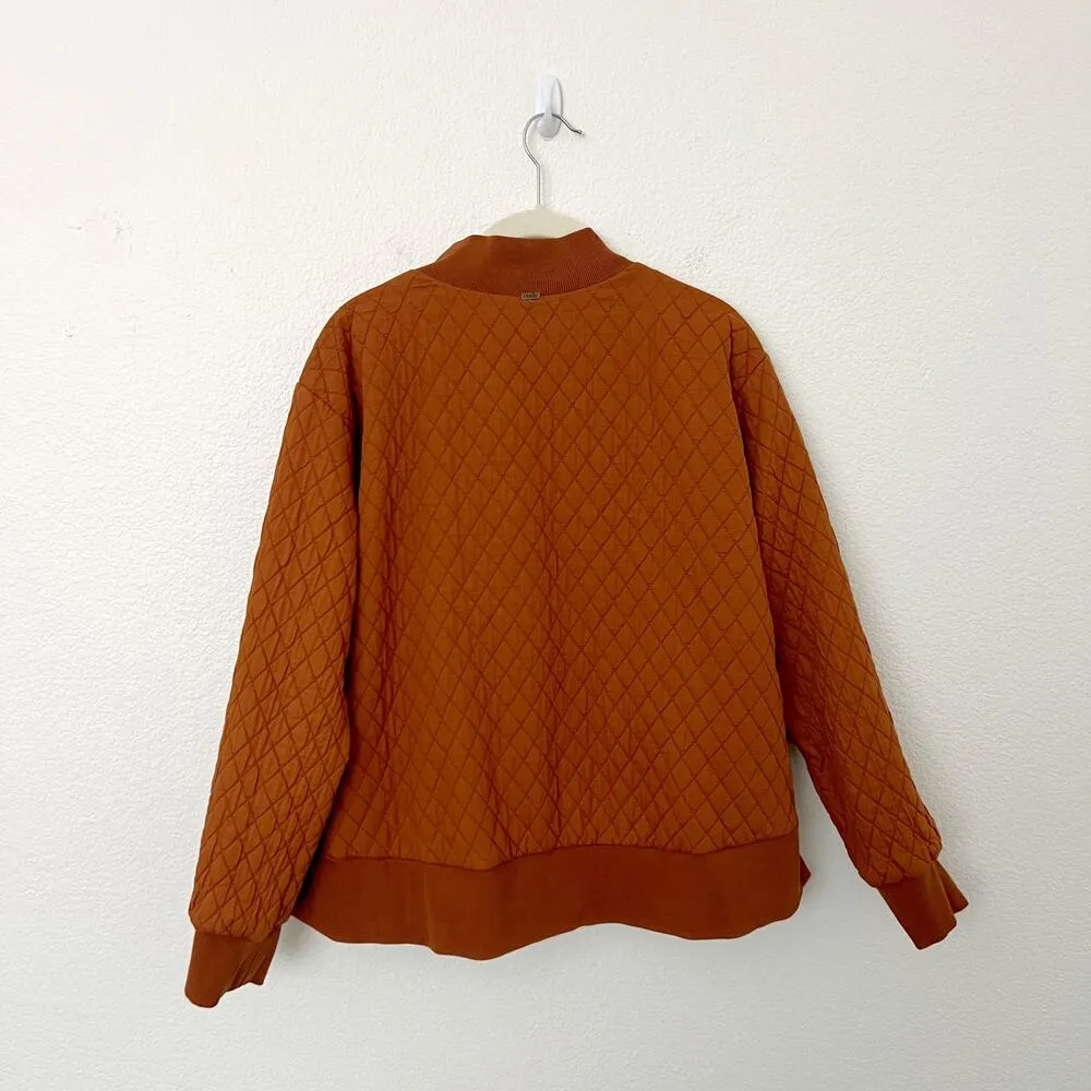 [Young Fabulous & Broke] Camel Brown Colton Reversible Bomber Jacket Sz Large L - Image 3