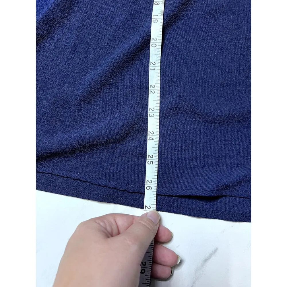 Michael Kors Blue Flowy Work Tank Size XL - Image 6