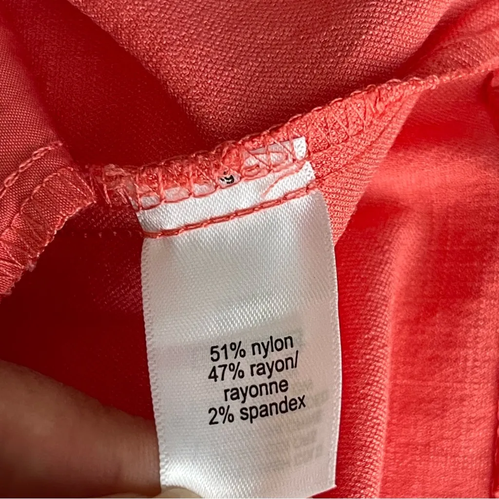 Maurices Boyfriend Blazer Coral Women’s Size L Single Button Unlined Lightweight - Image 9