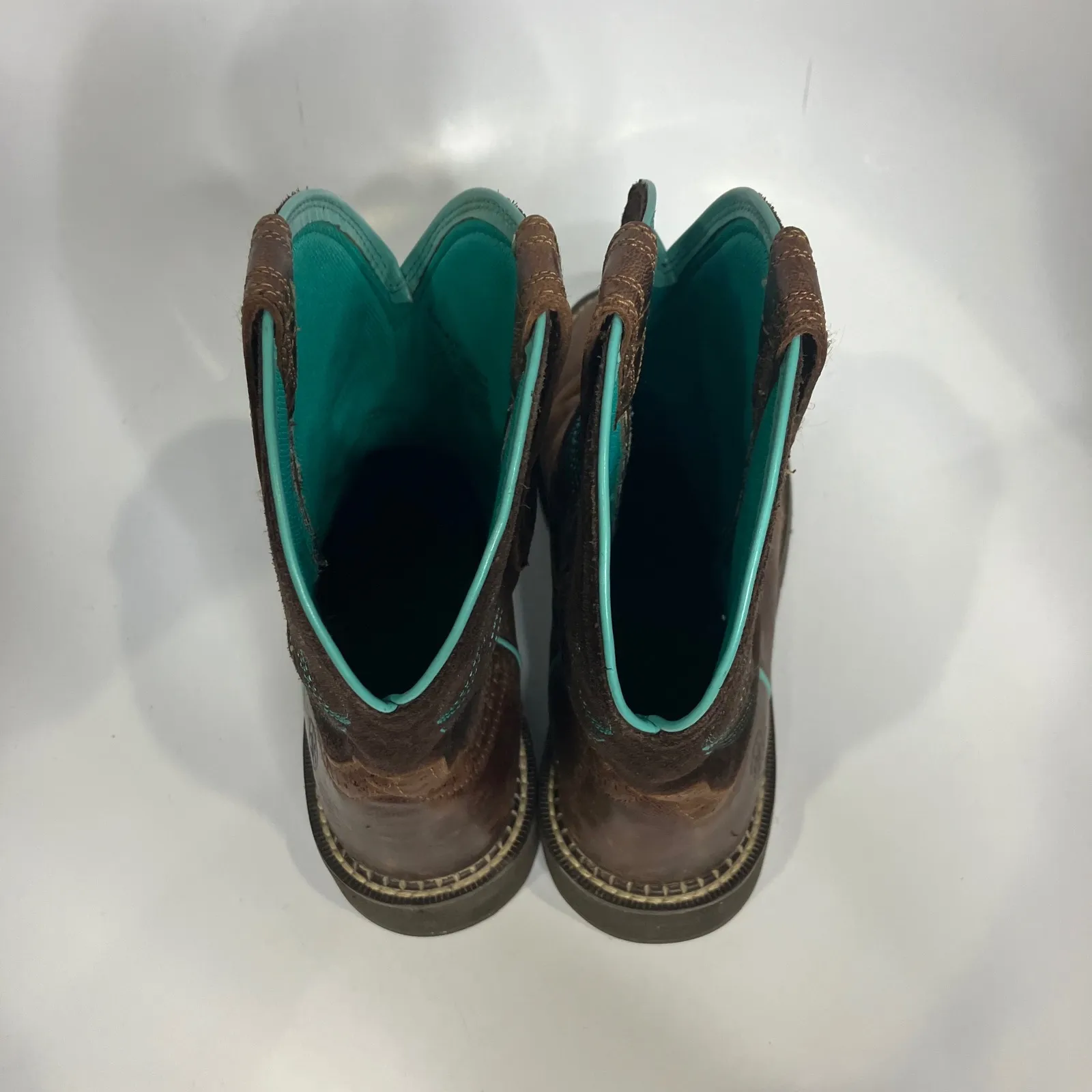 Ariat FatBaby heritage dapper western boots brown leather women's size 9.5 - Image 7