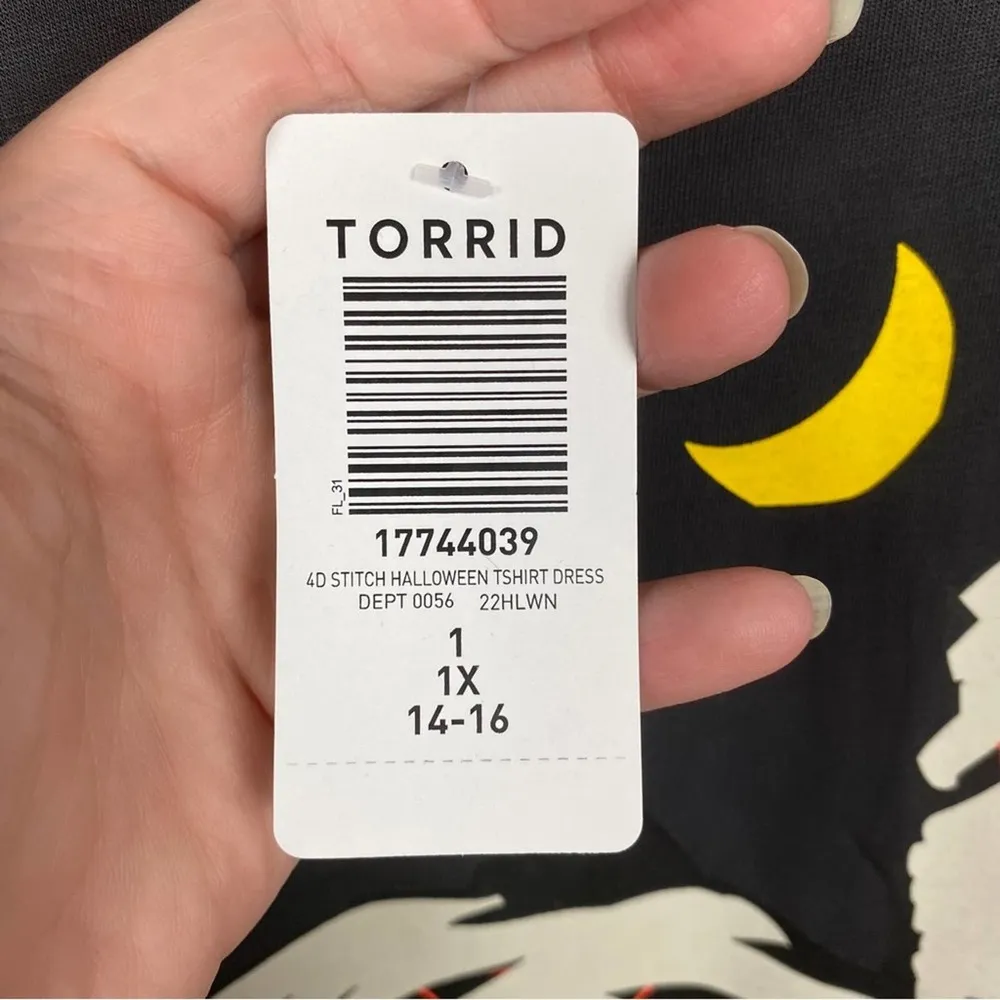 Torrid Gray Disney Lilo&Stitch Halloween Mini Triblend T-Shirt Dress Sz.1 NWT - Image 10