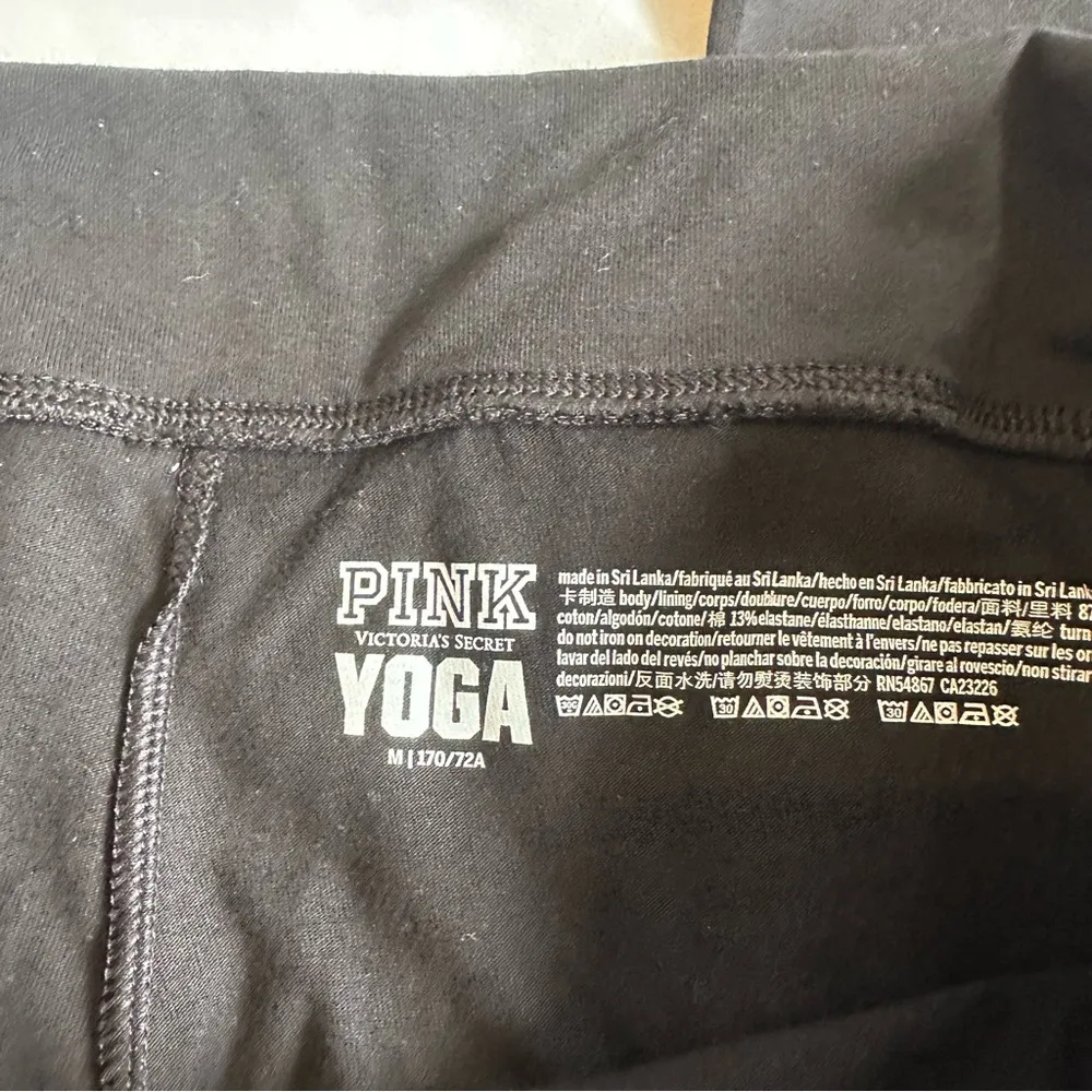 Y2K Victoria's Secret Bling foldover Waist Flare Yoga Pants - Image 3