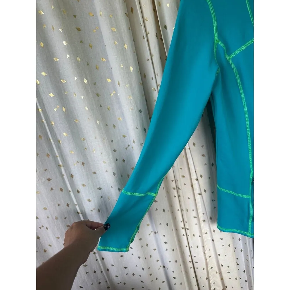 Kirkland Signature Active Quarter Zip Pullover Overlock Stitch Track Hoodie M - Image 4