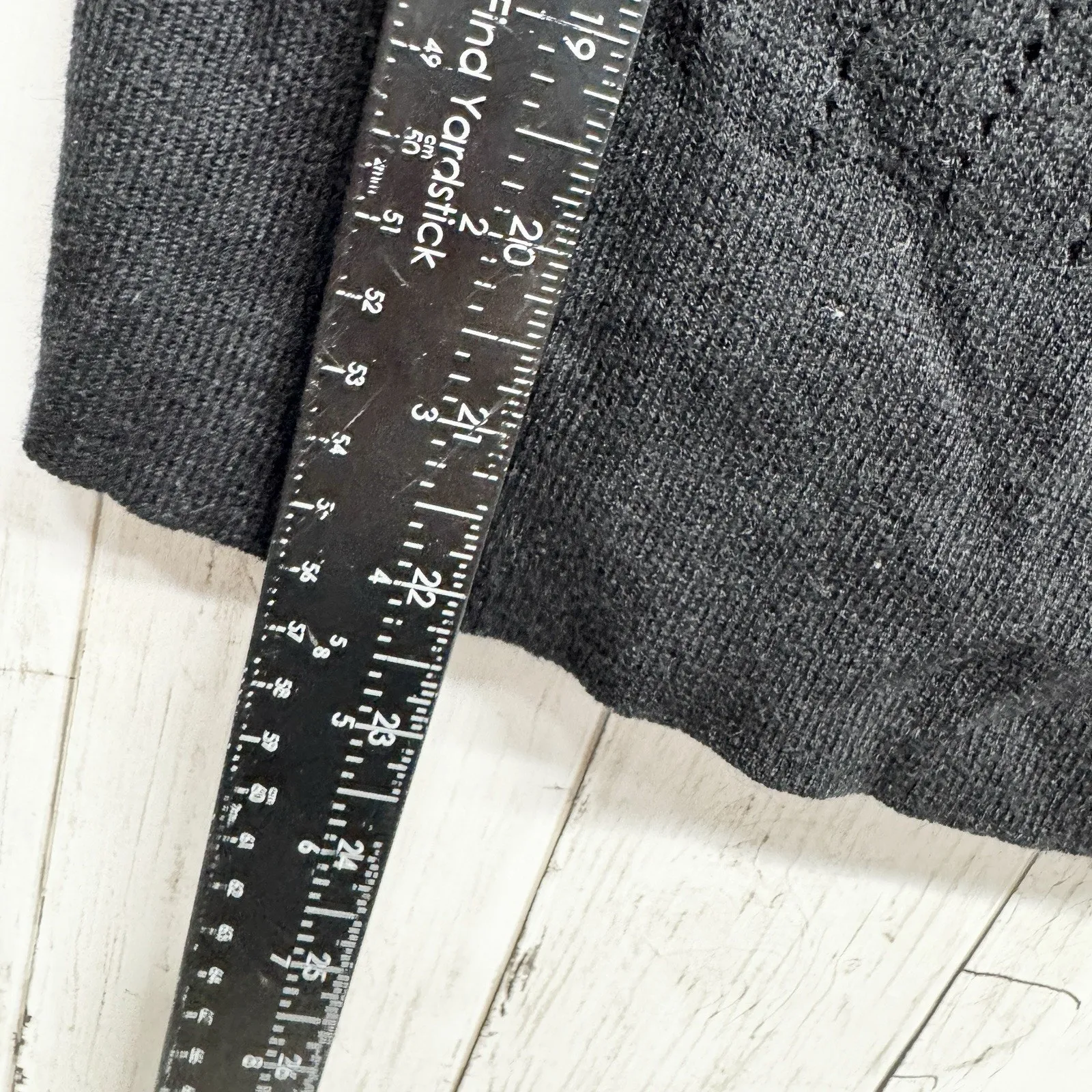 Twelfth Street by Cynthia Vincent Sweater Women Sz PS Ruffle Neck Long Sleeve Black - Image 7