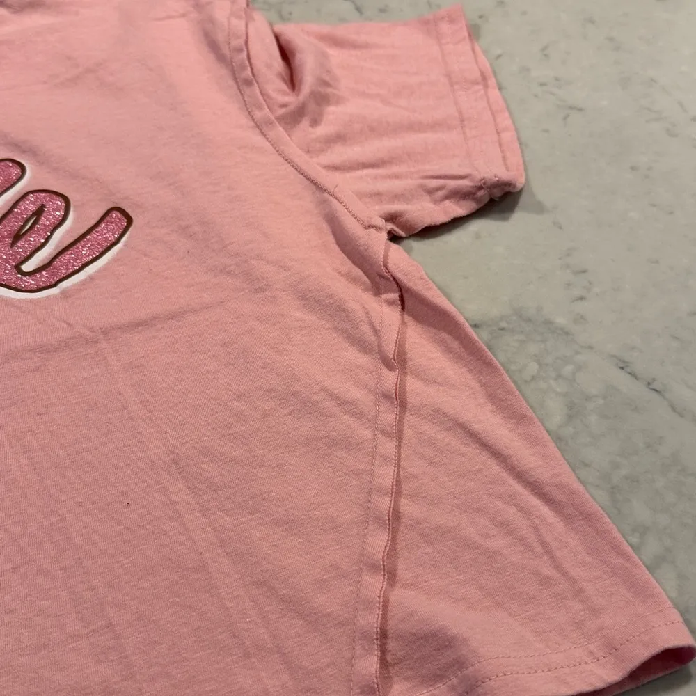 🦃 Barbie Pink Cropped Tee Medium - Image 4