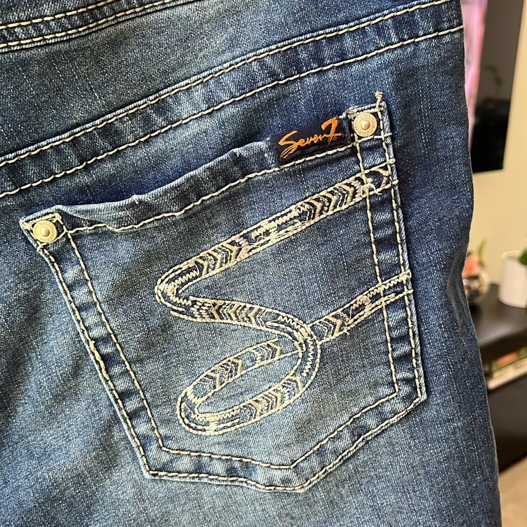 Seven7 denim shorts size 14 - Image 3