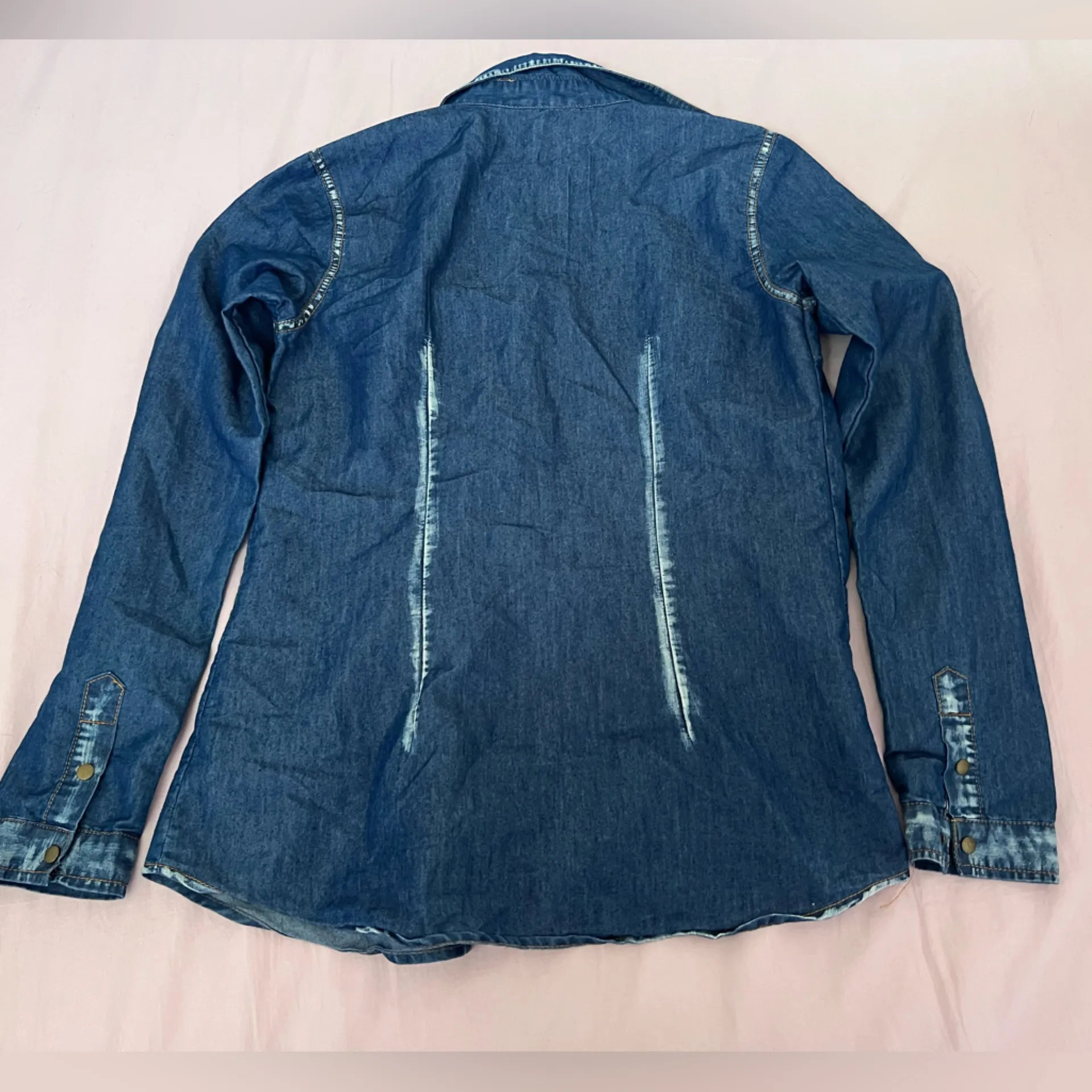 Vintage Dream Out Loud by Selena Gomez Blue Denim Shirt - Image 5