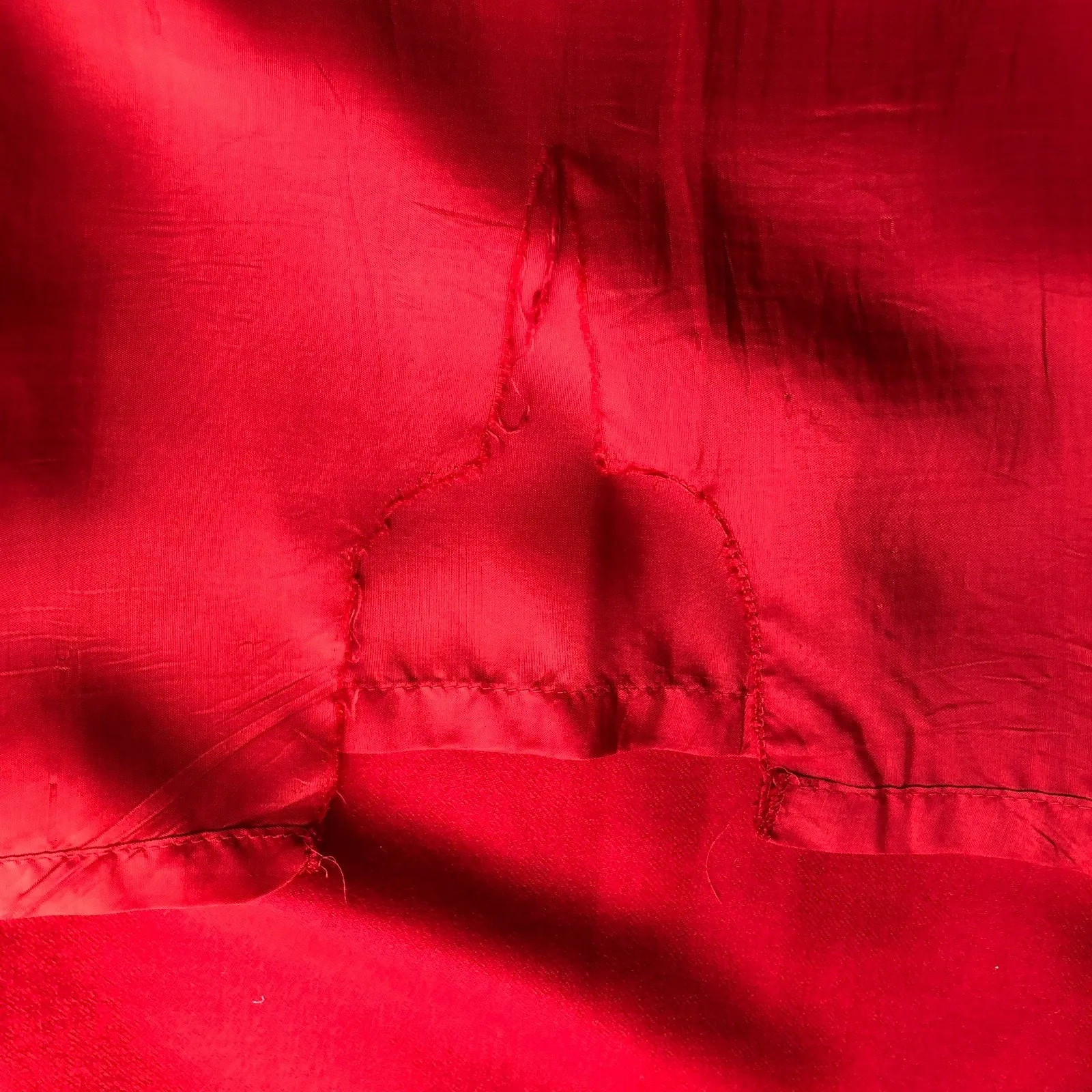 Vintage Principle Red Skirt Pleated Slit Back Knee Length with Belt Loops Sz 10 - Image 7