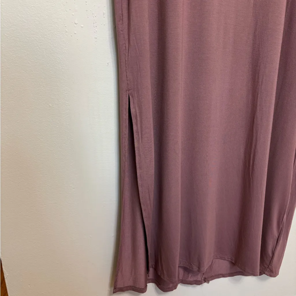 NWT Torrid Maxi Super Soft Scoop Neck Slit Dress in Rose Taupe - Size 1X - Image 7