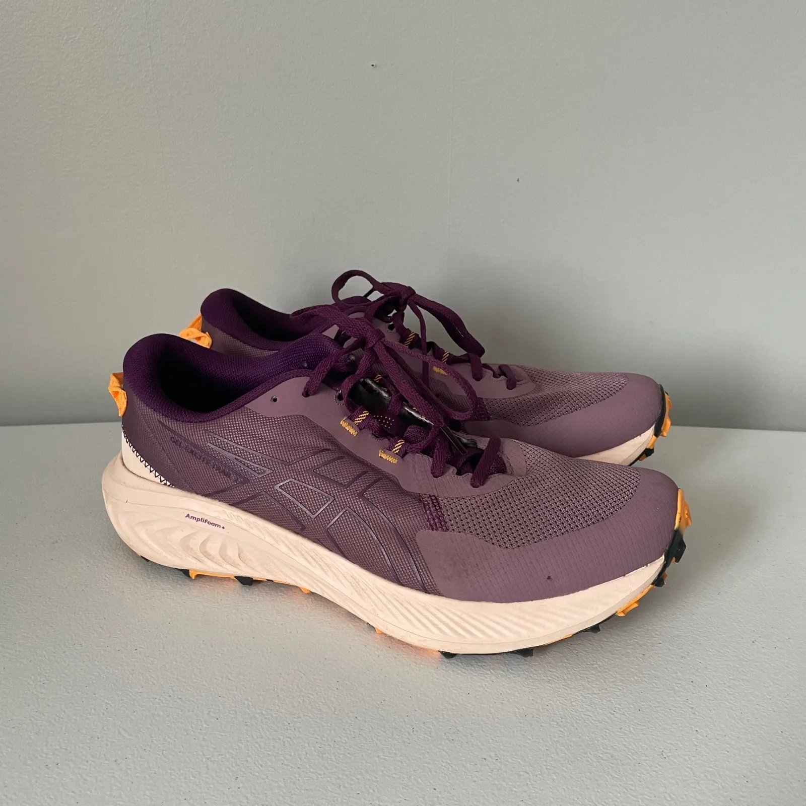 ASICS Gel-Excite Trail 2 Running Shoes Purple Orange AmpliFoam Ortholite Size 12 - Image 2