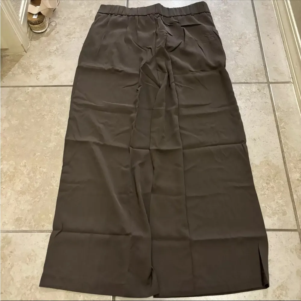 Sarin Mathews Women’s Wide Leg High Waisted Dress Pants Brown Size XL - Image 7