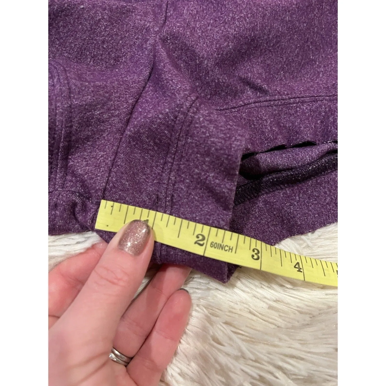 Ktrna Dance Short Size XS Adult : Purple Dance Short Heather X - Image 4