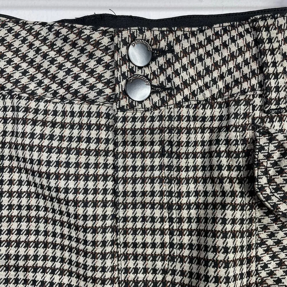 Democracy Ab-Solution Madeleine Houndstooth Ponte Knit Utility Short Skirt 8 new - Image 2