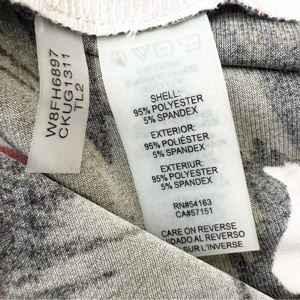 Calvin Klein Red White & Black Floral Top with Gold Buckle Keyhole Plus Size 0X - Image 11