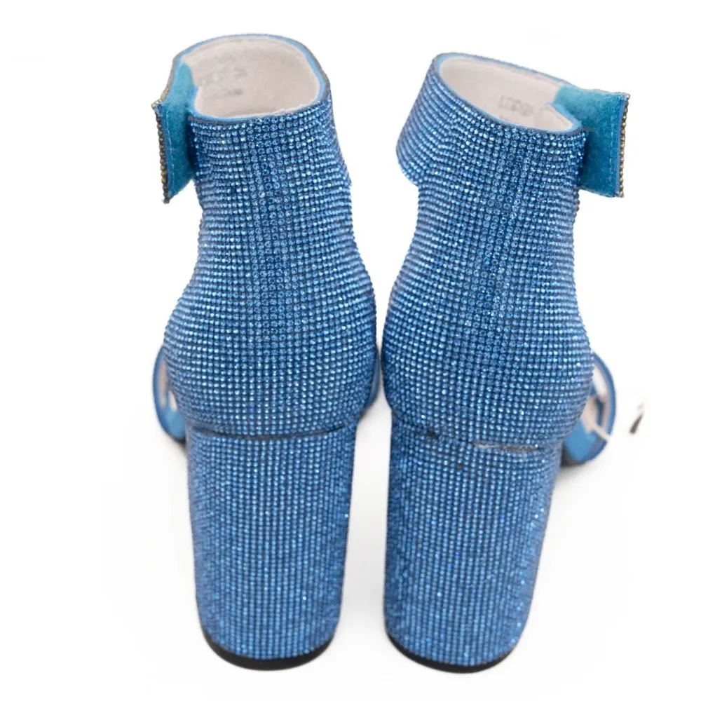 Jeffrey Campbell - Blue Sparkly Lindsay Heel - Image 9