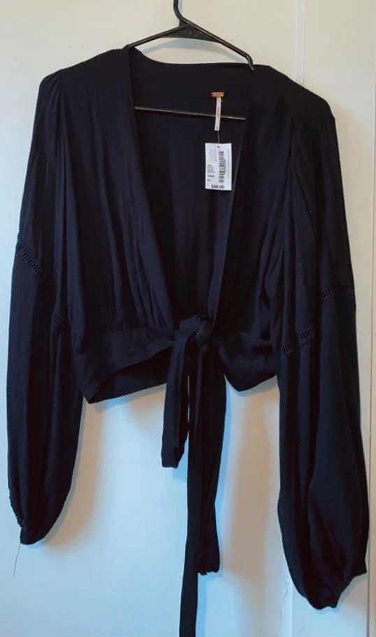 Black Tie Front Top - Image 4