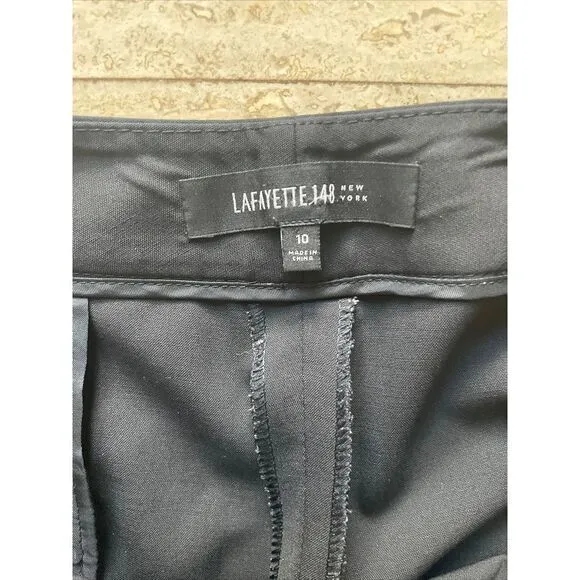 Lafayette 148 New York Classic Black Dress Pants Professional Workwear size 10‎ - Image 3