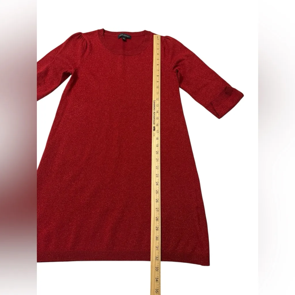 Banana Republic Red Sweater Dress – Italian Yarn, 40% Wool - Image 9