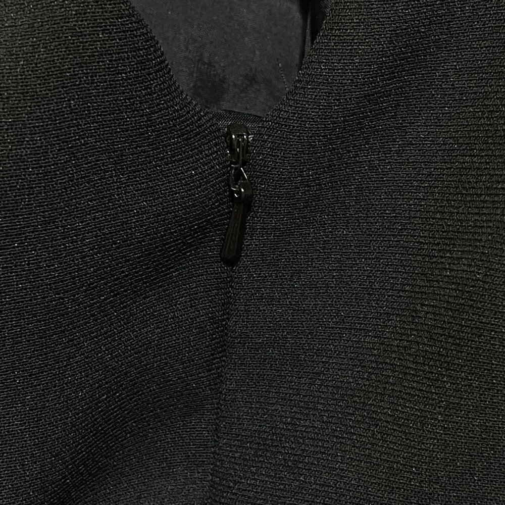 Liz Claiborne NIGHT Evening Gown Dress Maxi Black Beaded Neck Size 4 (READ) - Image 8