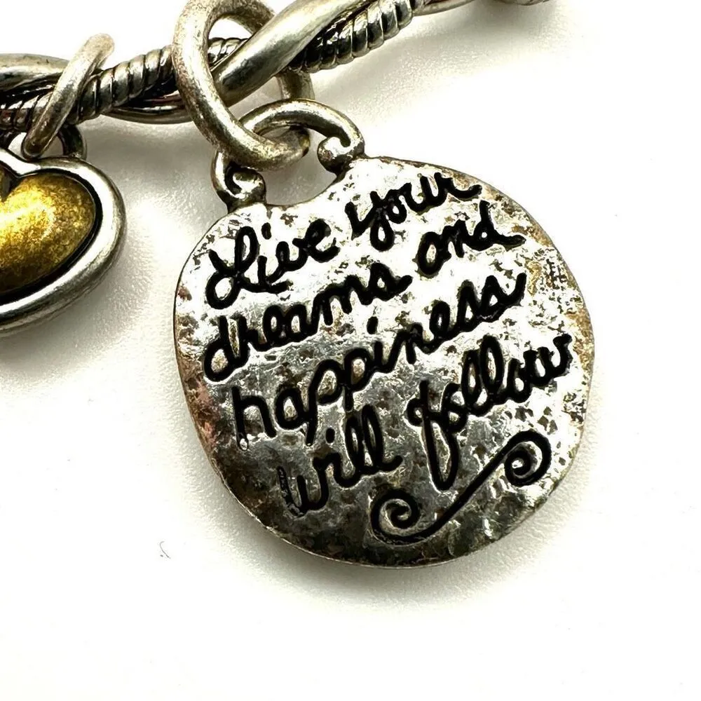 Brighton love your dreams and happiness will follow bangle bracelet - Image 2