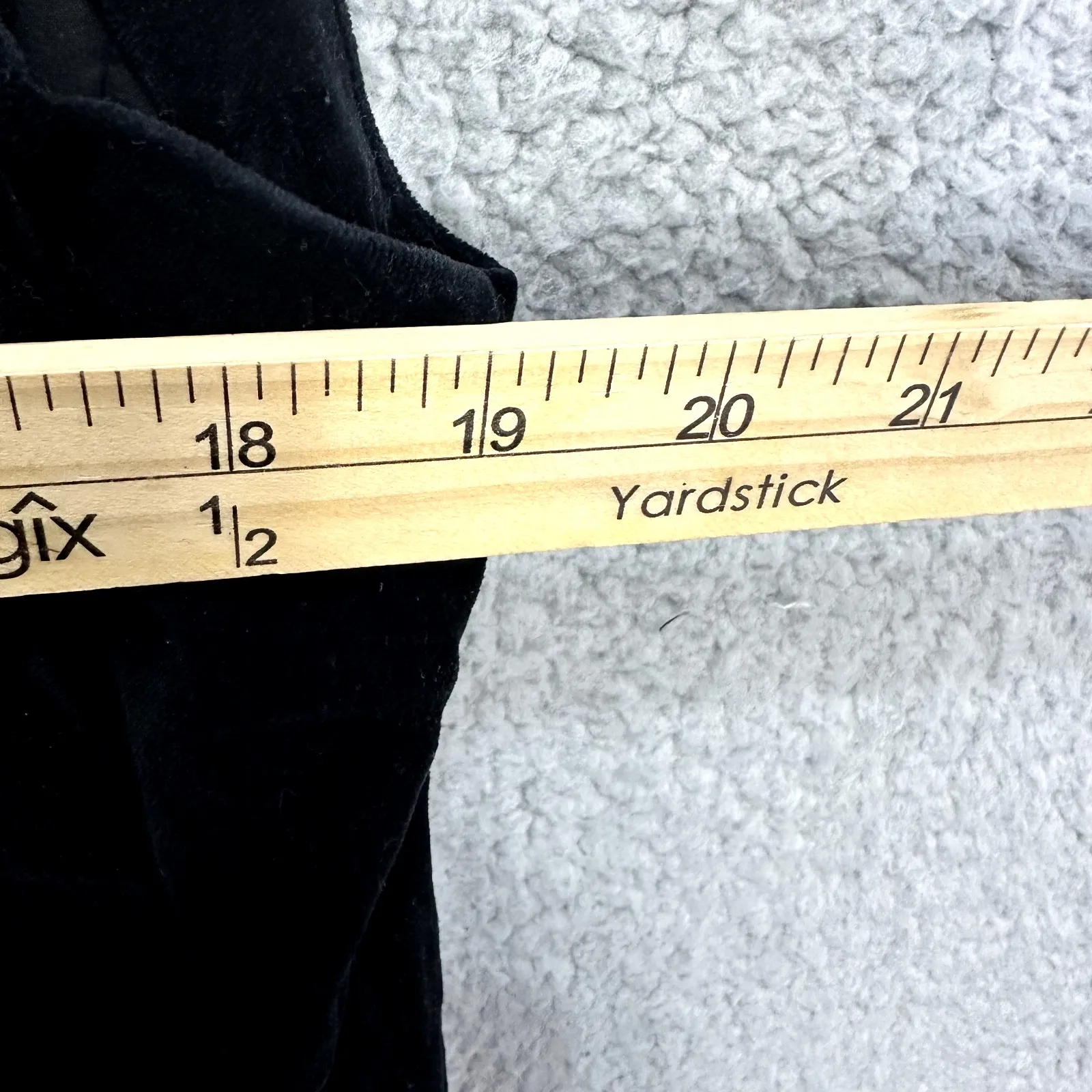 Eva Mendes Dress 10 Black Velvet Fit Flare Whimsigoth Witchy Gothic Party - Image 5