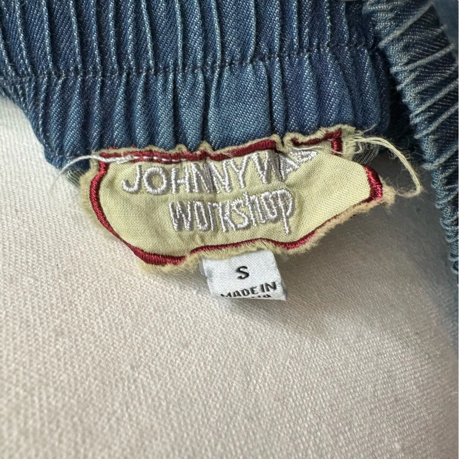 JOHNNY WAS Wide Leg Denim Blue Paradiso Pull On Pants Embroidered‎ Size Small - Image 8