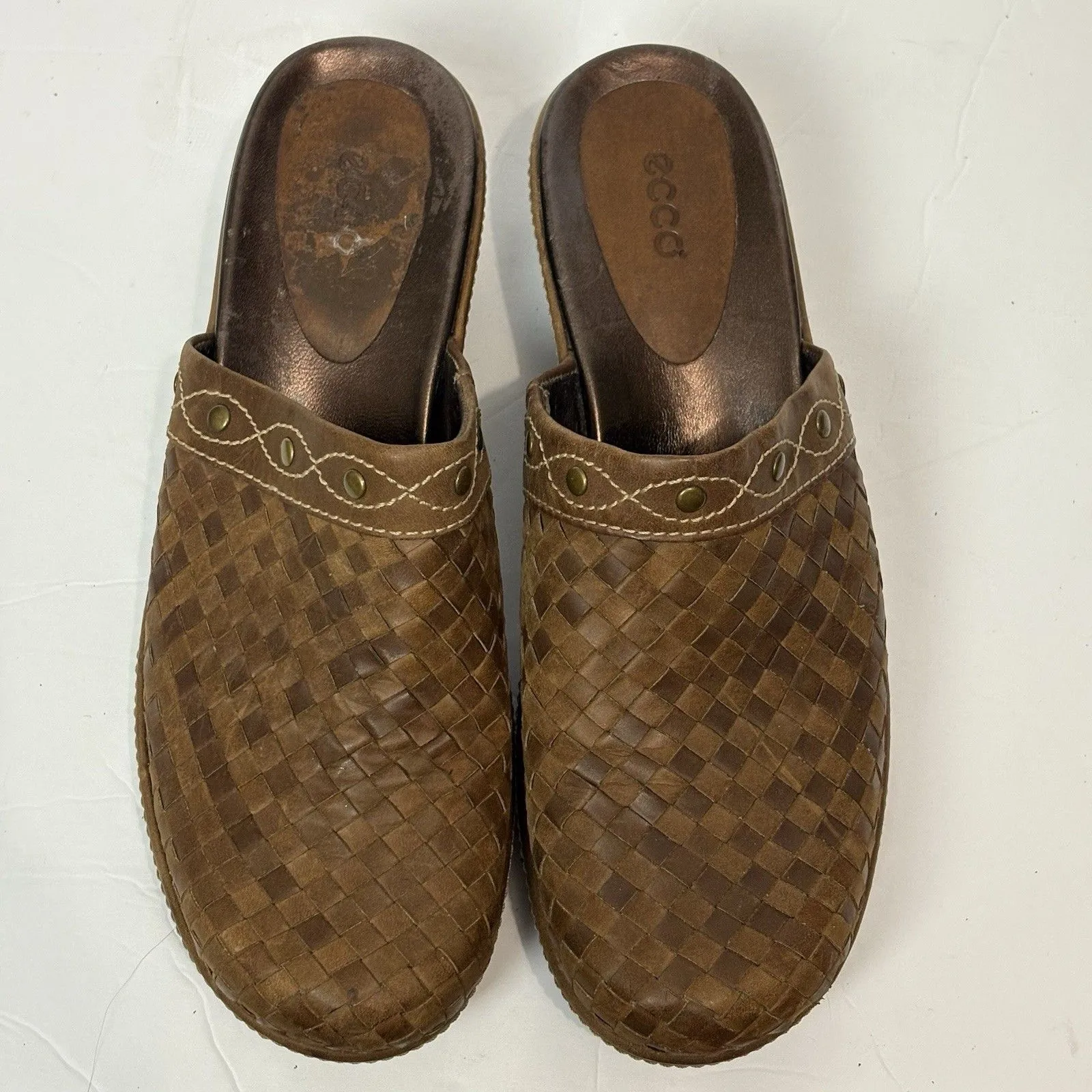 ECCO Leather Mules Women’s 39 (US 8 - Image 3