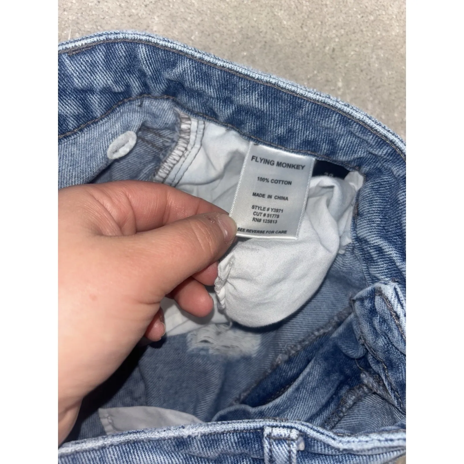 flying monkey jeans boyfriend fit straight leg jeans distressed 29 - Image 4