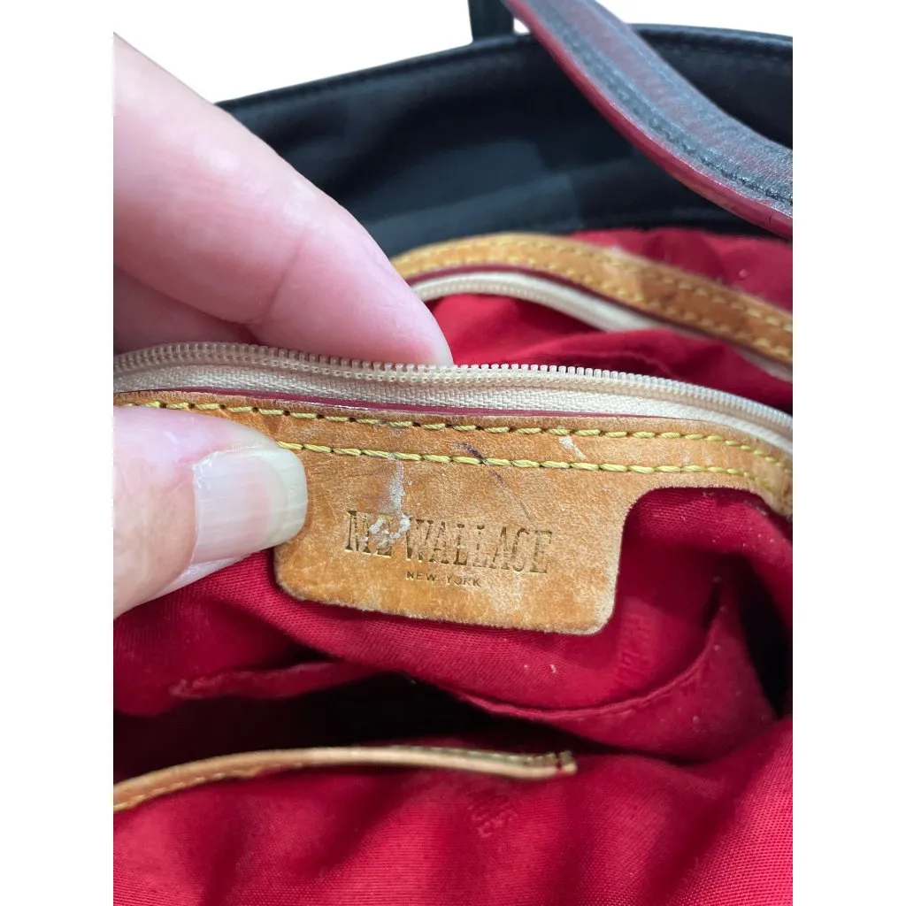 MZ Wallace womans Black Nylon Leather Trim Handbag crossbody SKU 8907 - Image 16