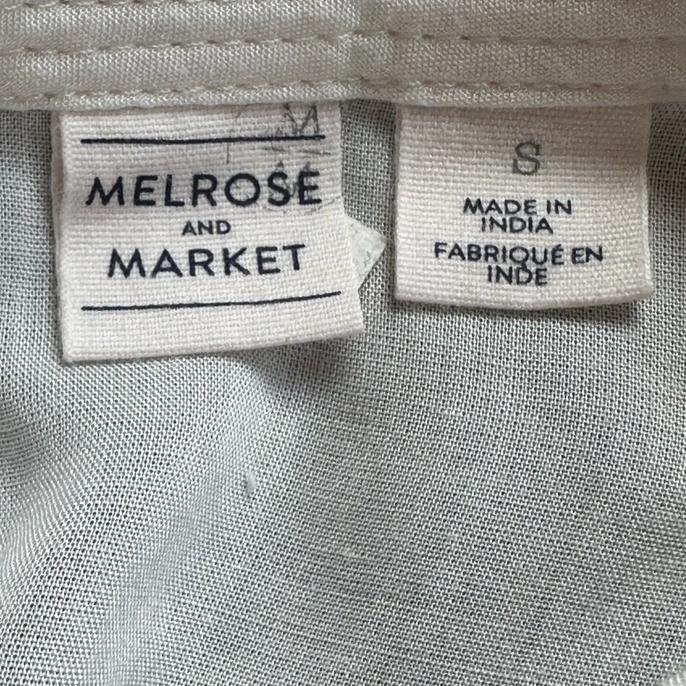 Melrose & Market White Snow Floral Lace Sheer Cotton Sleeveless Summer Top Sz.S - Image 10