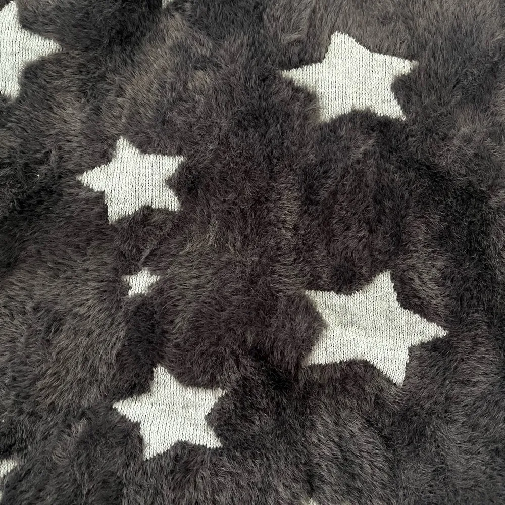 Simply Southern Fuzzy Star Sweater, Sz M - Image 12