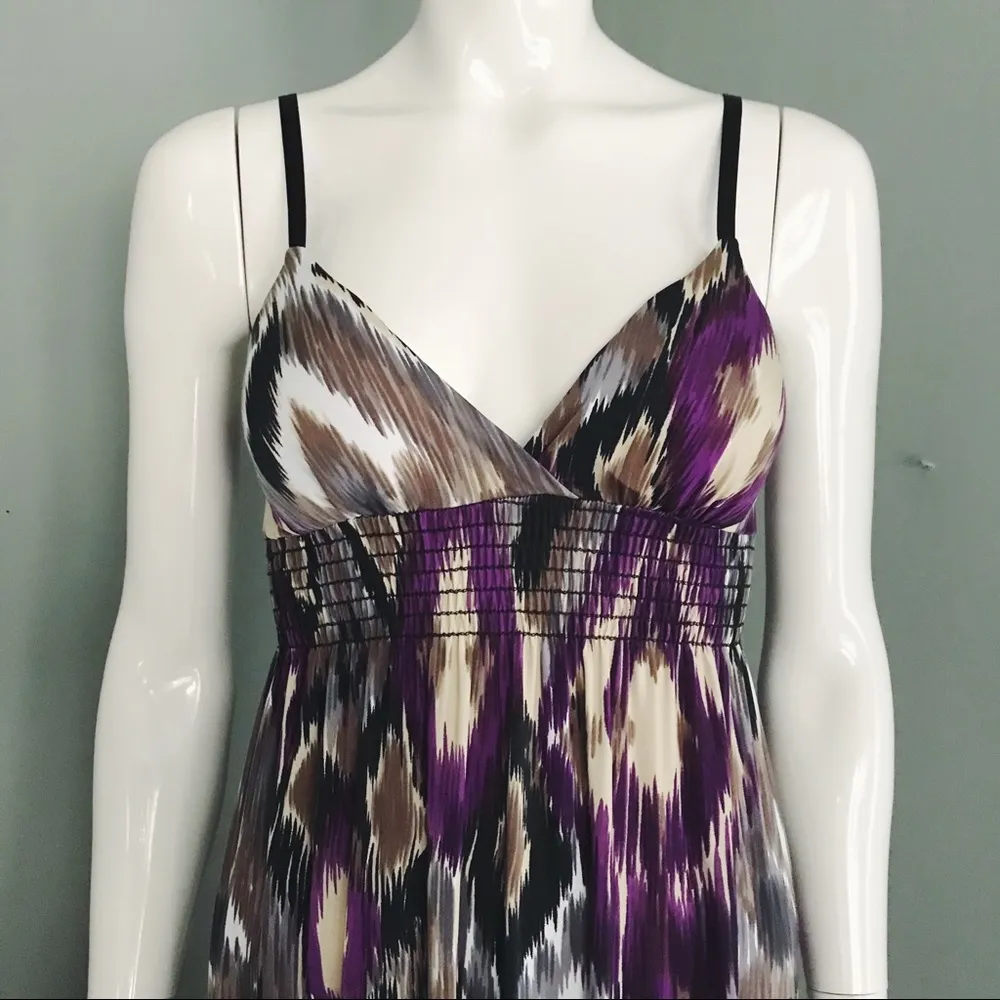 Abstract Patterned Maxi Dress | Size S - Image 2