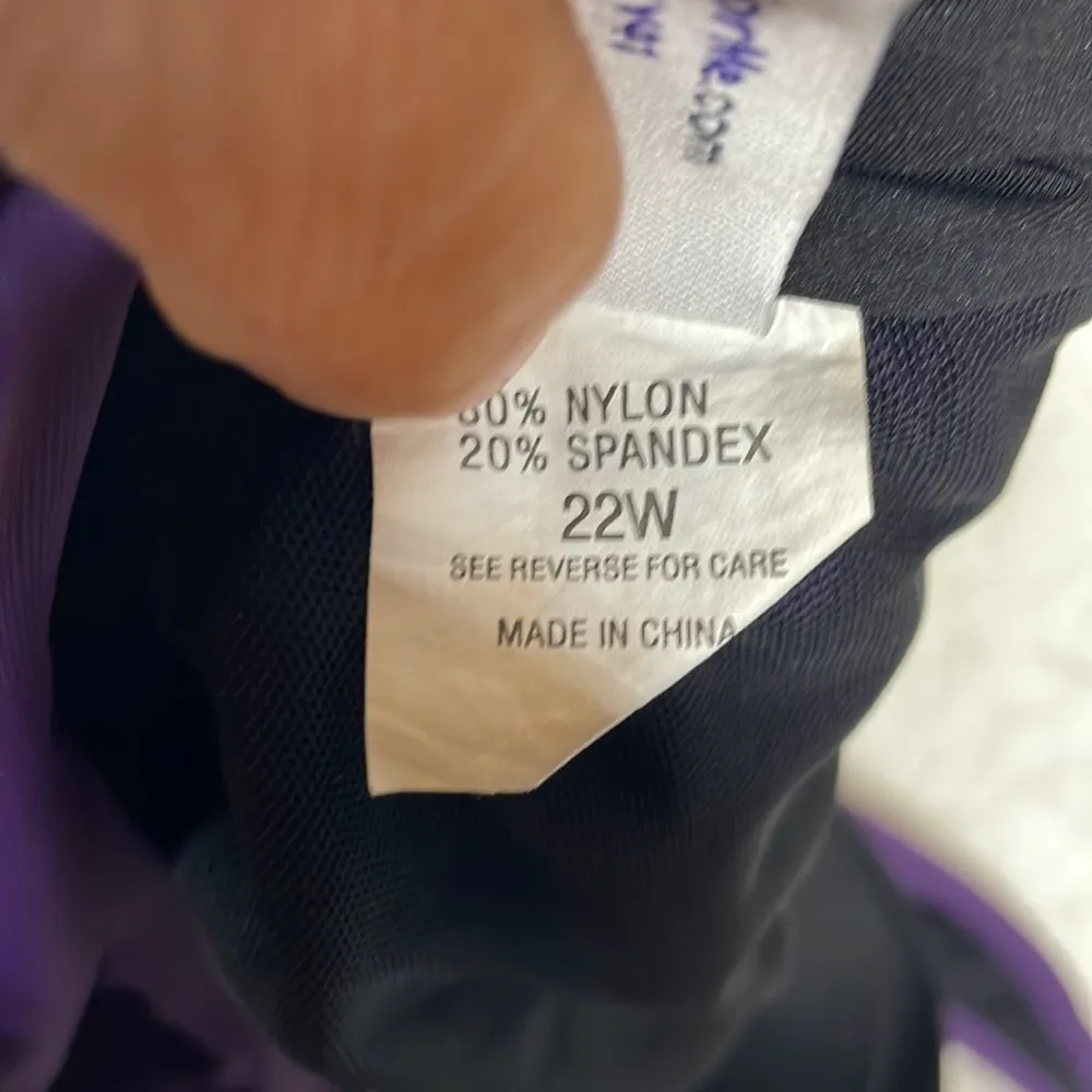 Always for me One Piece Swimsuit Purple Size 22W - Image 10