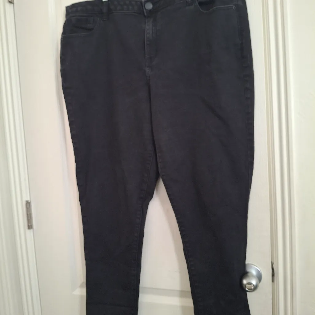 Lane Bryant Black Women's Jeans Sz 20 - Image 3