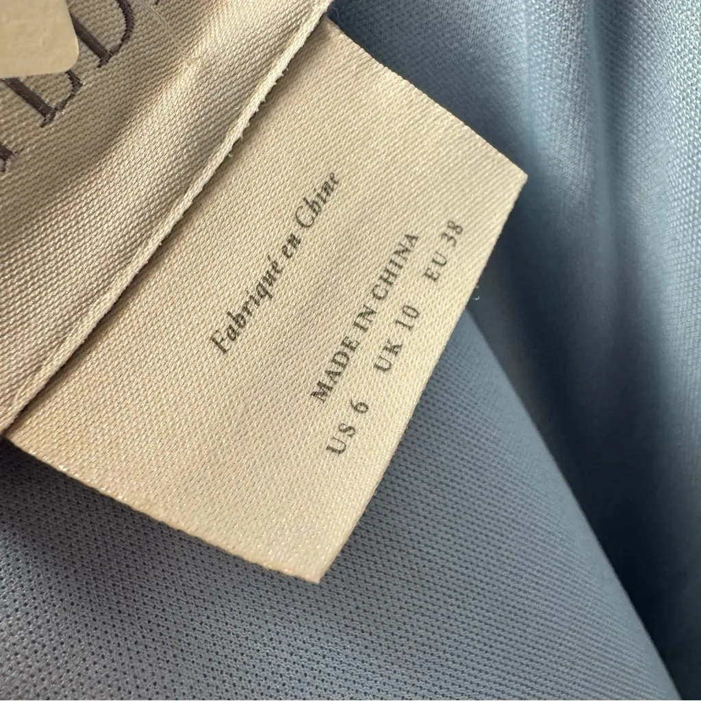 NEW BHLDN Anthropologie Adena Dress Sleeveless Bridesmaid Gown Light Blue 6 NWT - Image 7