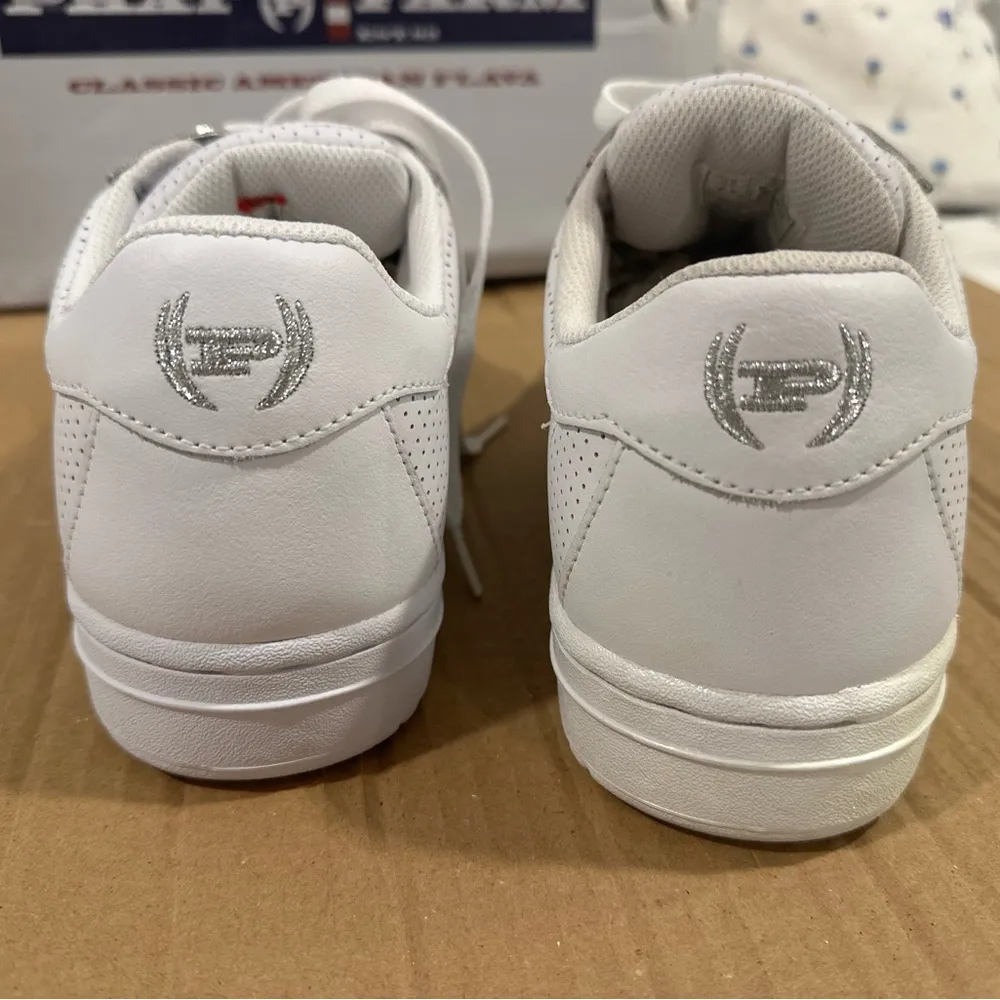 VTG New in the box. White/ Chrome Phat Farm Hampton 04 Sneakers. Women’s Sz: 7.5 White - Image 5