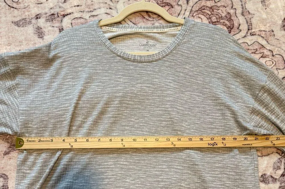 Cuddl Duds Ribbed Two Piece Pajama or Loungewear Set - Image 8