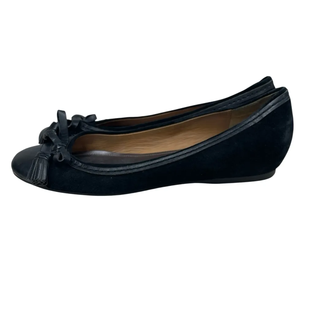 Coach  Concetta Round Toe Bow Black Ballet Flats - Image 3