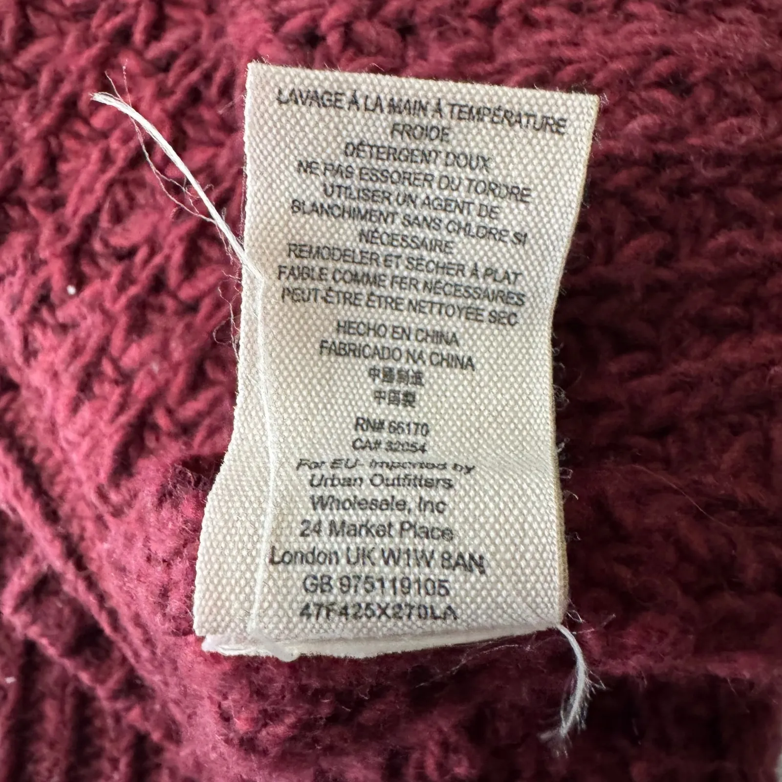 Free People Breeze Chunky Knit Waffle Oversize Cardigan Sweater Size S - Image 3