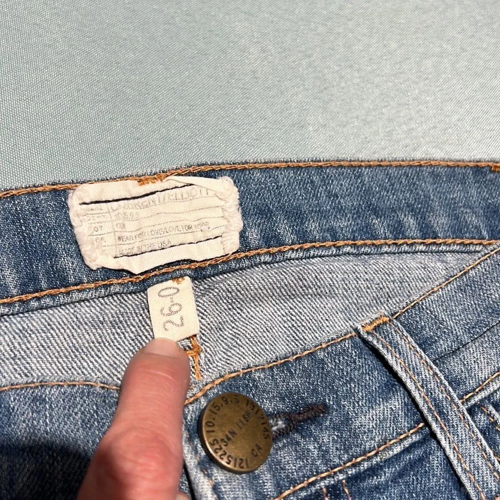 Current/Elliott Current Elliot Revolve Destroy Jeans Size 26 D29 - Image 6