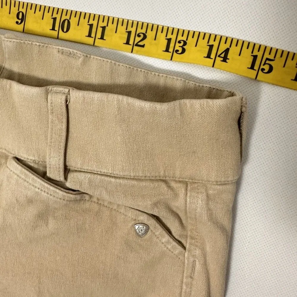 Ariat Pants Women 28R Khaki Tan Heritage Equestrian Horse Back Riding Br… - Image 9