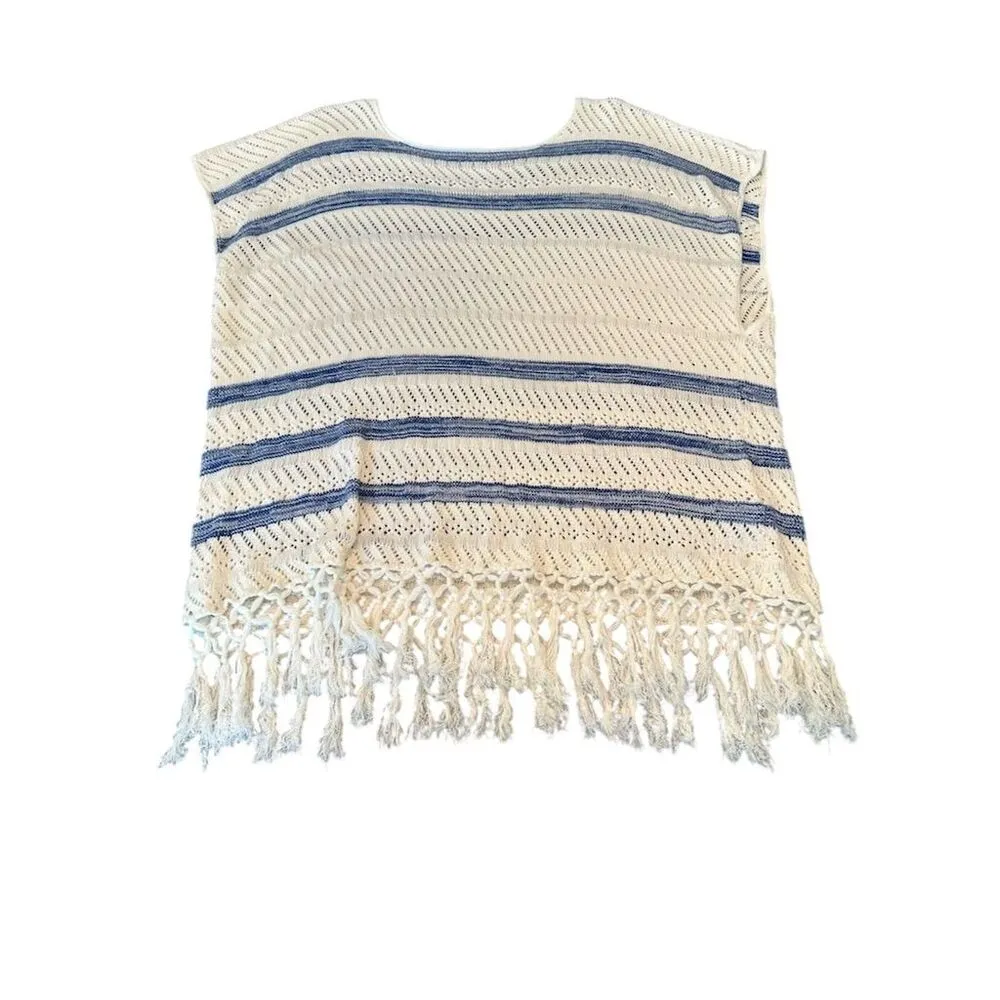 Cupcakes and Cashmere Women's Striped Tunic Top S Multicolor Tasseled - Image 5