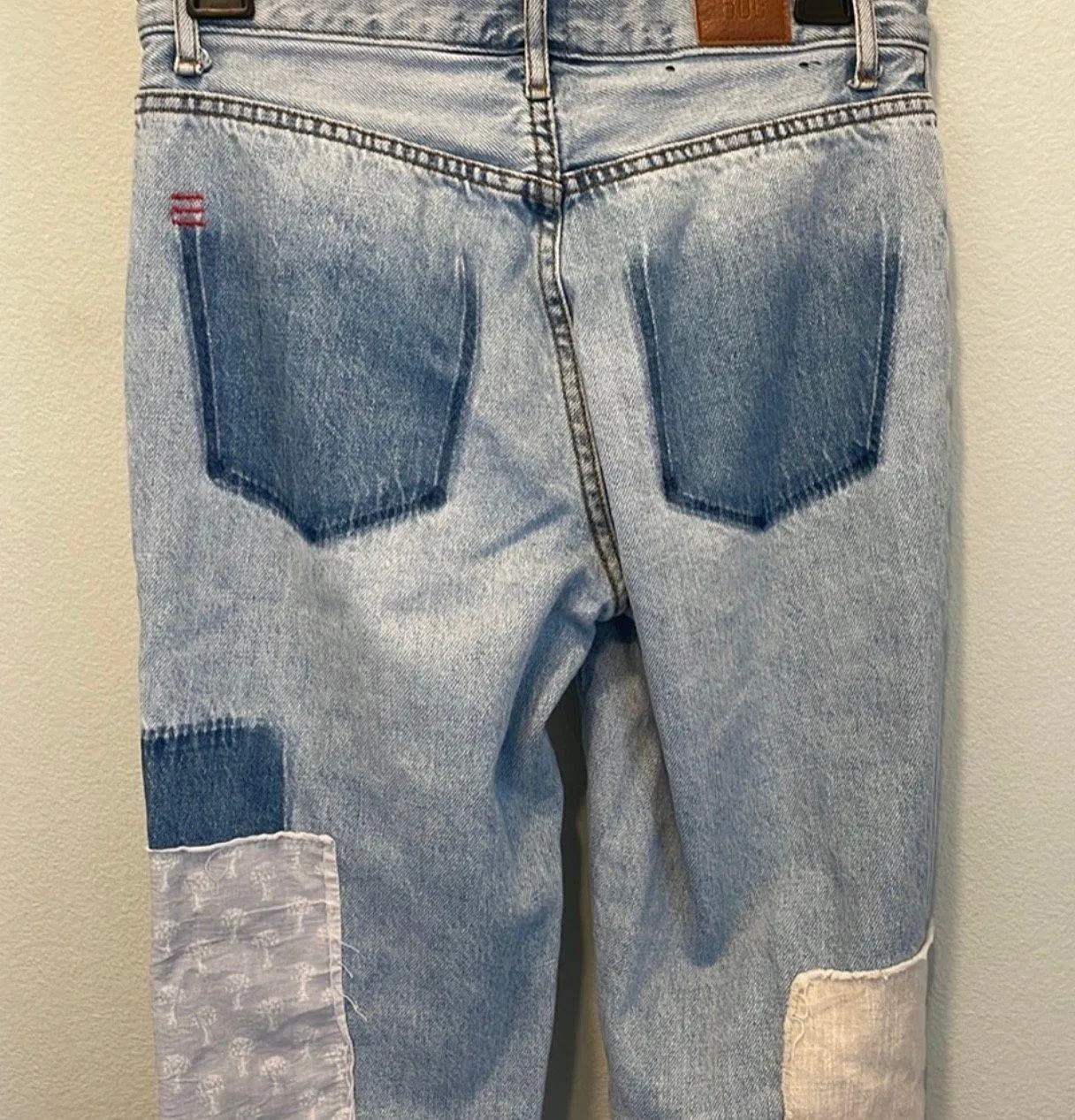 patchwork straight jeans - Image 3