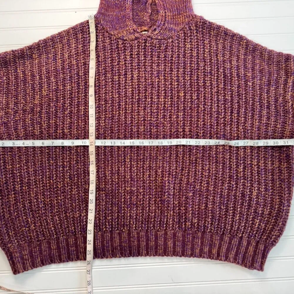 Earthbound Trading Chunky Knit Boxy Hooded Pullover Sweater Size XXL - Image 4