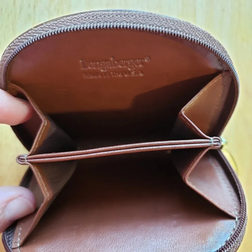 Longaberger Zip Coin Purse Wallet - Image 2