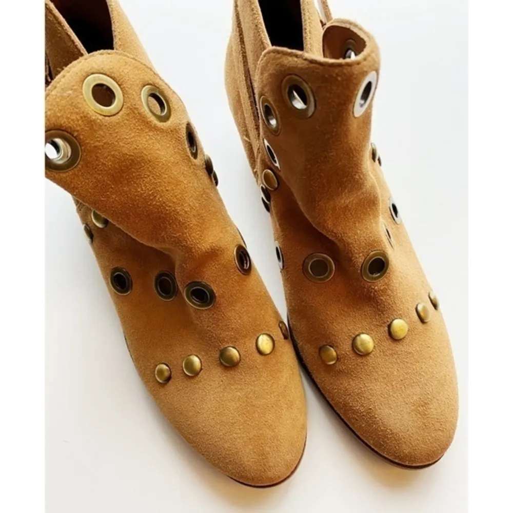 Sam Edelman • Genuine Leather Tan Pedra Booties - Image 8