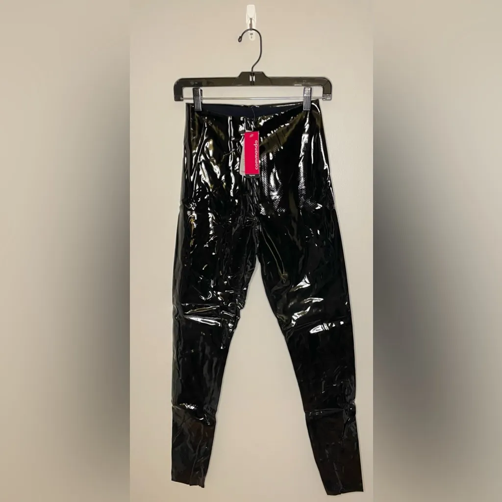 Commando Faux Patent Leather Legging, Black, Size M, NWT - Image 3