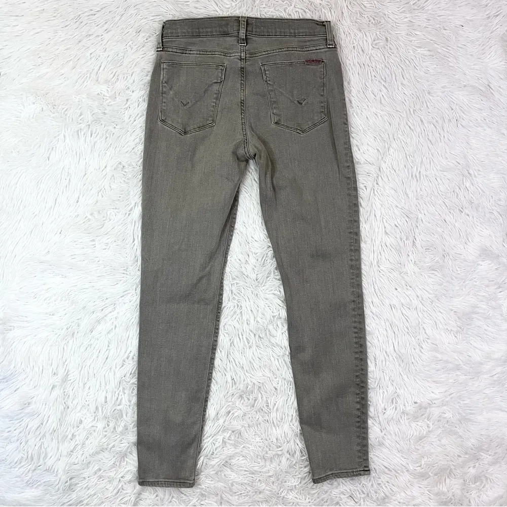 HUDSON Women’s Mid-Rise Olive Green Krista Super Skinny Jeans 28 - Image 5