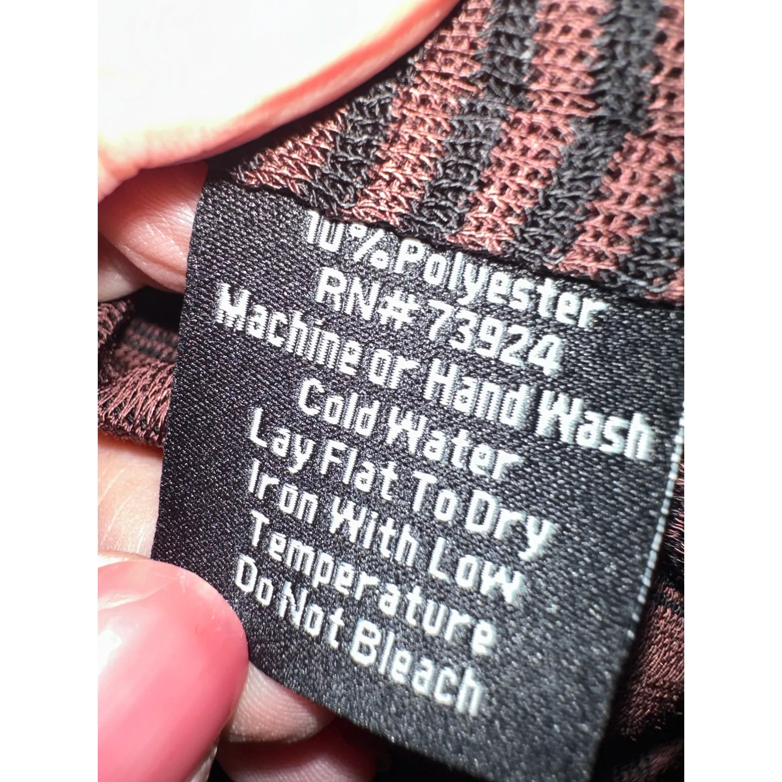 Misook Sweater Duster Maroon Black Graphic Stripe Print Collared - Image 7